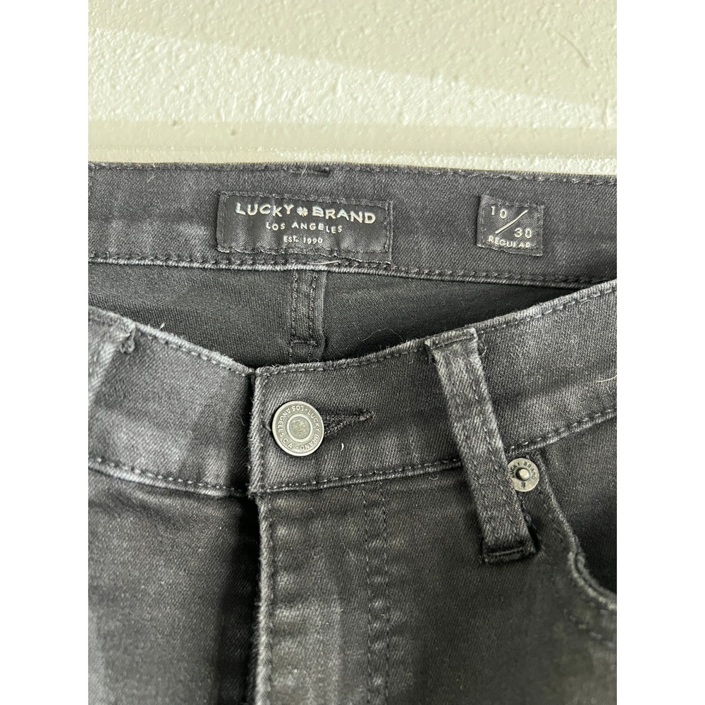 Lucky Brand Mid Rise Bootcut Jeans Black Denim Women's 10/30 Regular - Picture 2 of 8